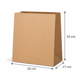 Saco de papel kraft delivery M